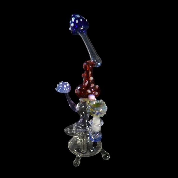 Bang straight in glass mushroom magicien - Satyr Glass