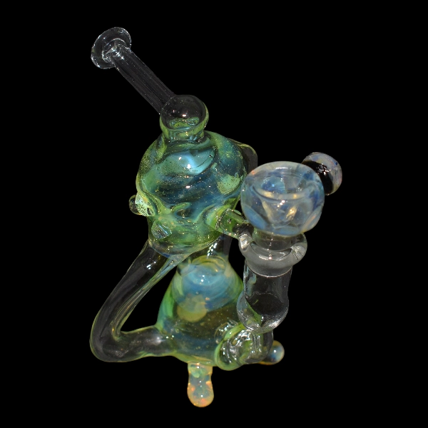 Glass percolator bong ghost glue - Satyr Glass