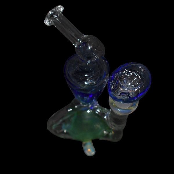 Glass percolator bong scarab - Satyr Glass