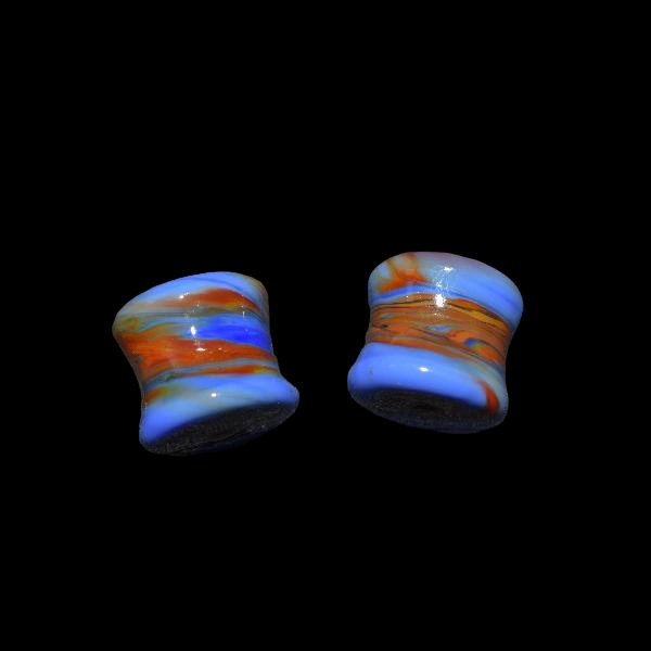 Écarteur en verre vague rouge