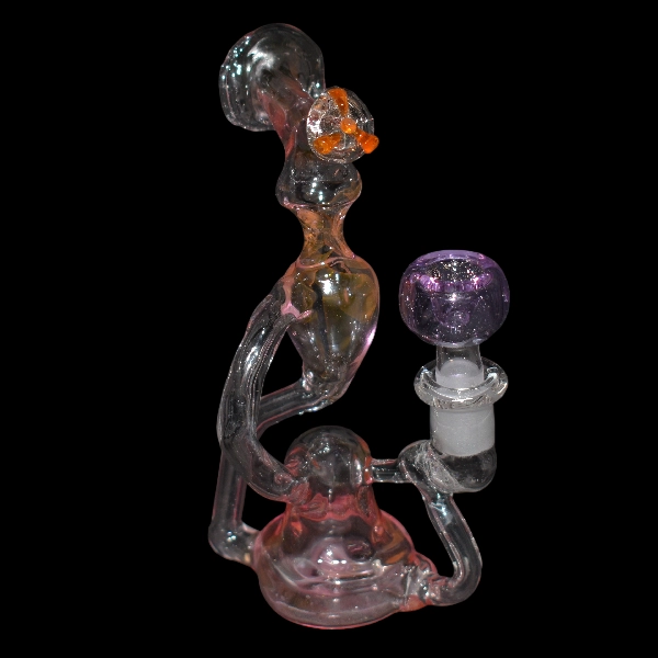 Glass percolator bong biohazard rose - Satyr Glass