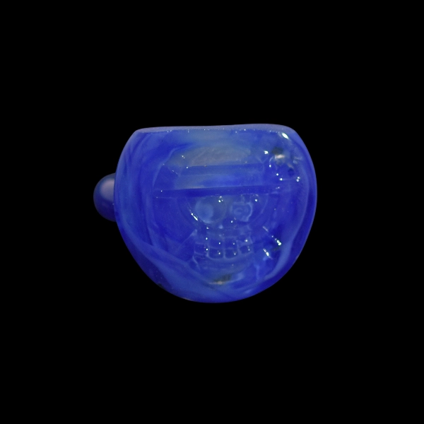 bague Murano blown glass blue luffy