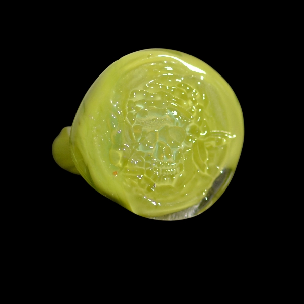 bague Murano blown glass smoke jack