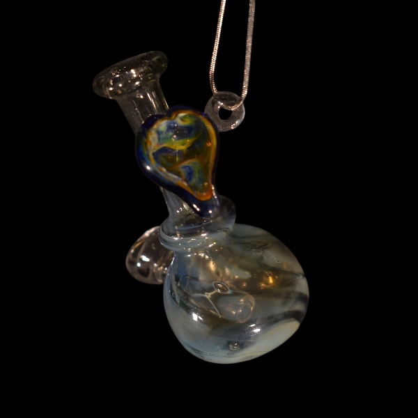 Bang straight in glass coeur blue space - Satyr Glass