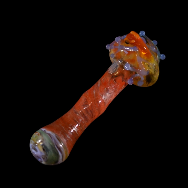 chillums in glass tropical frog red