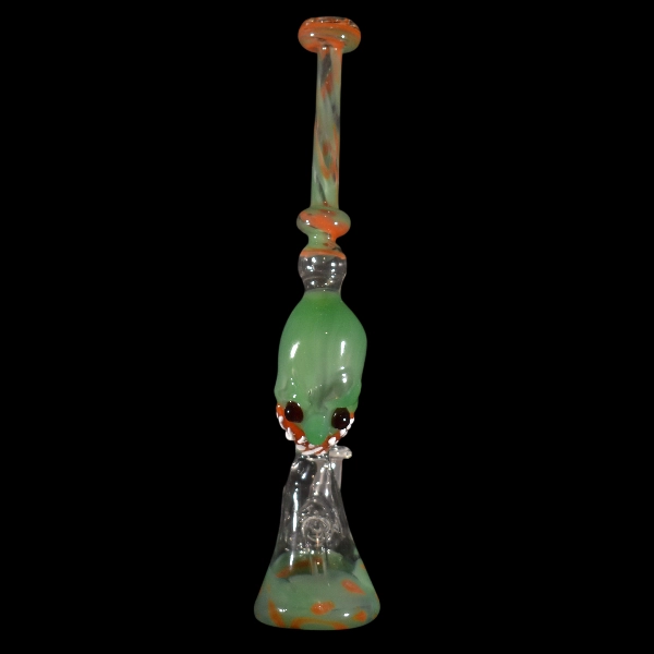 Bang straight in glass Diablotin vert - Satyr Glass